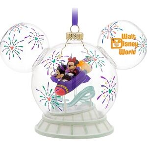 Walt Disney World Mickey Minnie Play In The Park Space Mountain Holiday Ornament
